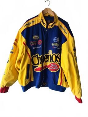 Vintage JH Design Cheerios Racing PETTY RACING Jacket Bobby Labonte #43 4XL